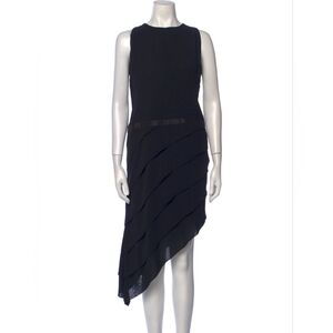 Rene Lezard Asymetrical Dress In Black
